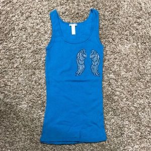 NWOT!!! Blue Angel Tank Top by Ambiance Apparel